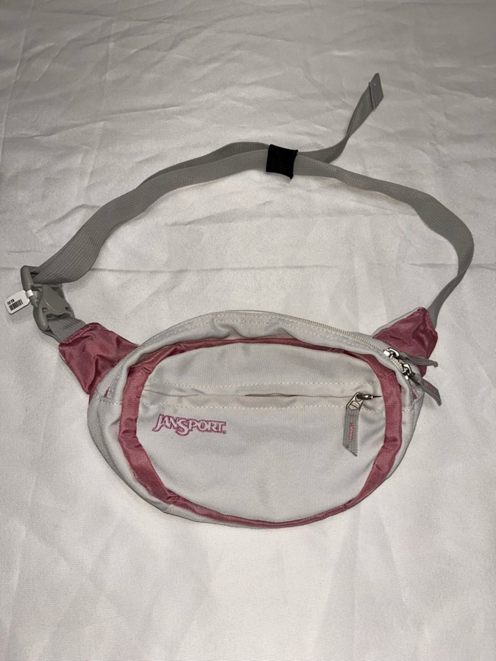 JanSport Pink & Light Gray Waist Bag / Fanny Pack